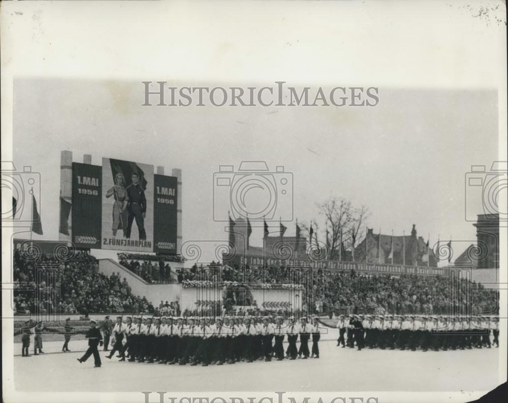 1956 Press Photo May Day Parade, East Berlin - Historic Images