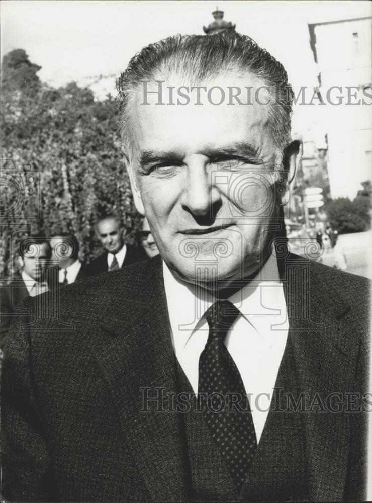 Press Photo Minister for Foreign Affairs, Spiridon Tetenes-Greece - Historic Images