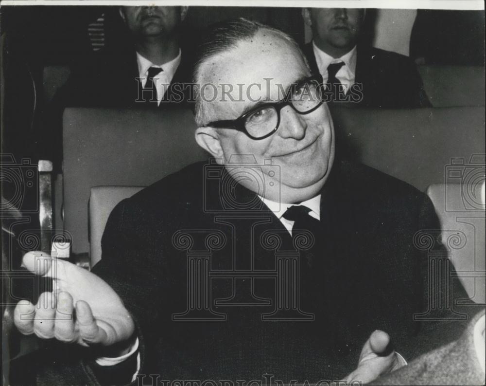 Press Photo Signor Mariano Rumor, Secretary of the Christian Democratic Party in - Historic Images