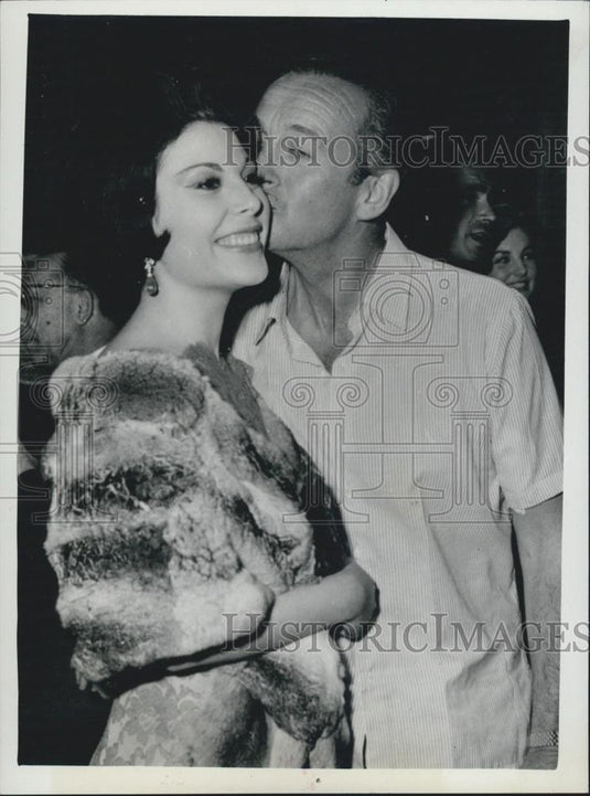 1962 Press Photo Actress Daniela Rocca, David Niven - Historic Images