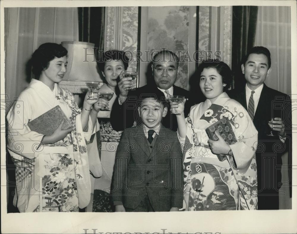 1959 Press Photo Japanese Ambassador Katsumi Ohno - Historic Images