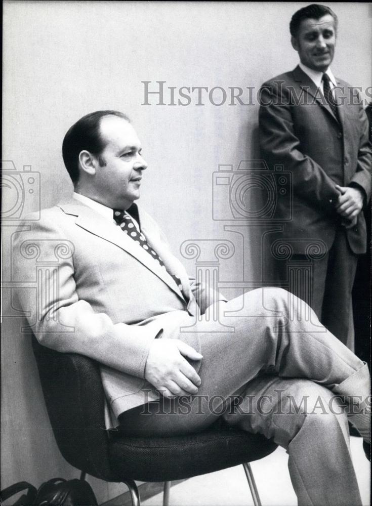 1973 Press Photo Karl Wienand, Parliamentary Whip - Historic Images