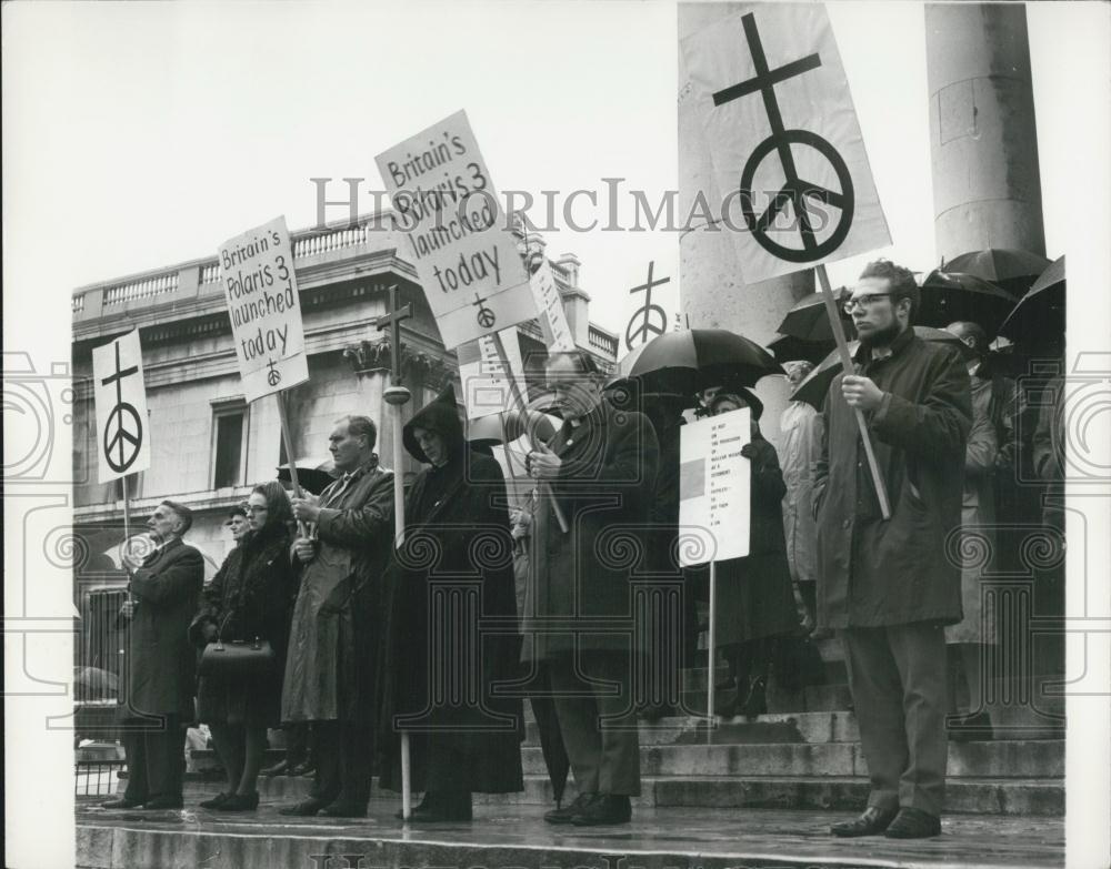 1967 Press Photo Christian Campaign, Nuclear Disarmament, B. Sargent, P Jenkins - Historic Images