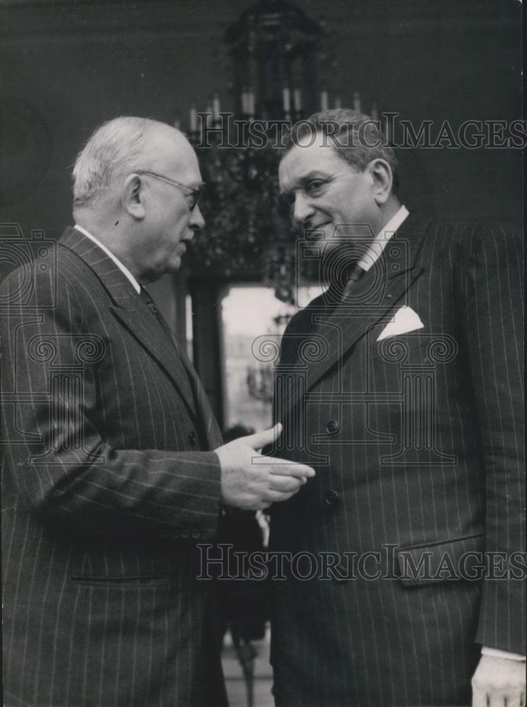 Press Photo Premier Laniel and President Auriol - Historic Images