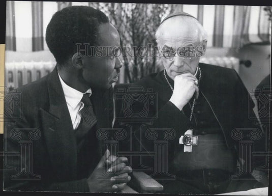 1961 Press Photo Mr. Nyerere & Joseph Kardinal Frings - Historic Images