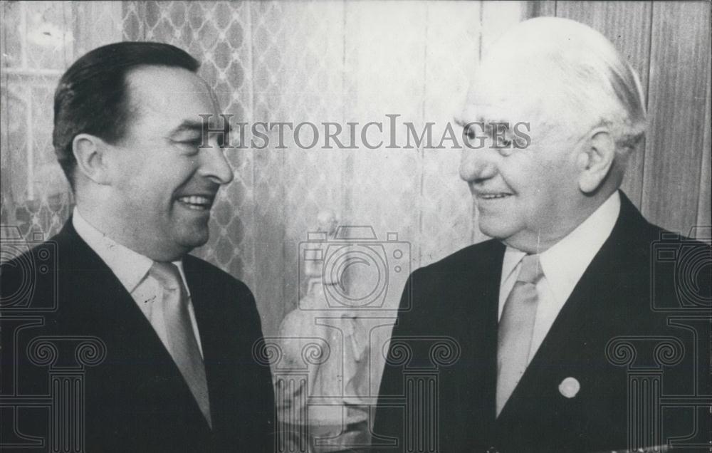 1958 Press Photo Russian ambassador leaving his post in Eastern - Berlin - Historic Images