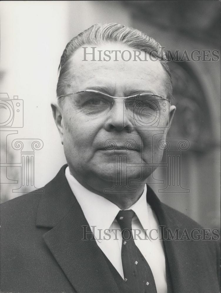 1966 Press Photo Semjon Tsarapkin, Disarmament Talks, Geneva - Historic Images