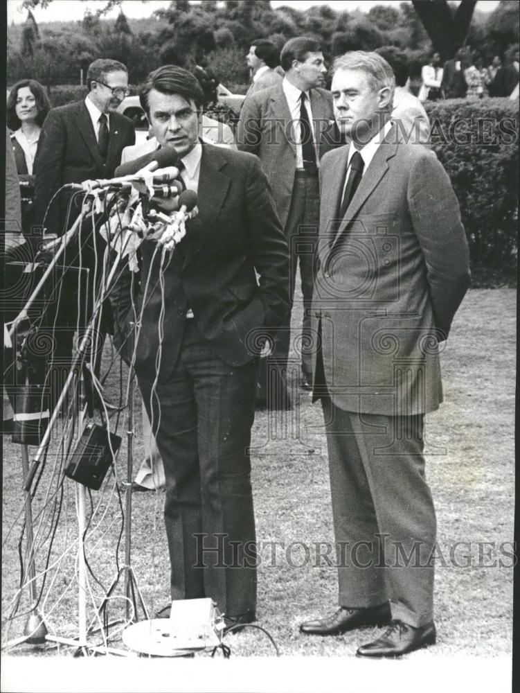 1978 Press Photo Foreign Secretary Dr David Owen, Cyrus Vance - Historic Images