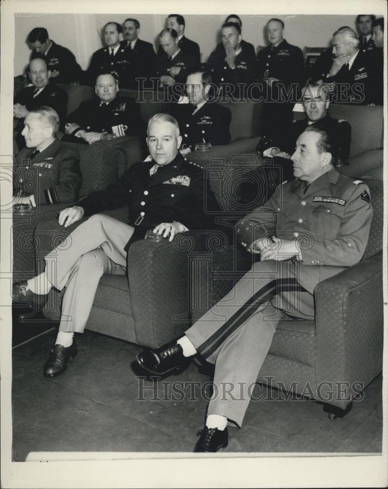 1954 Press Photo NATO Officers, Northwood RAF Stations, Middlesex - Historic Images