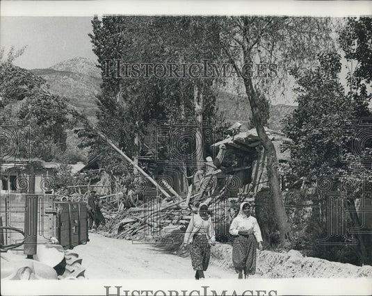 Press Photo Turkish earthquake damage - Historic Images