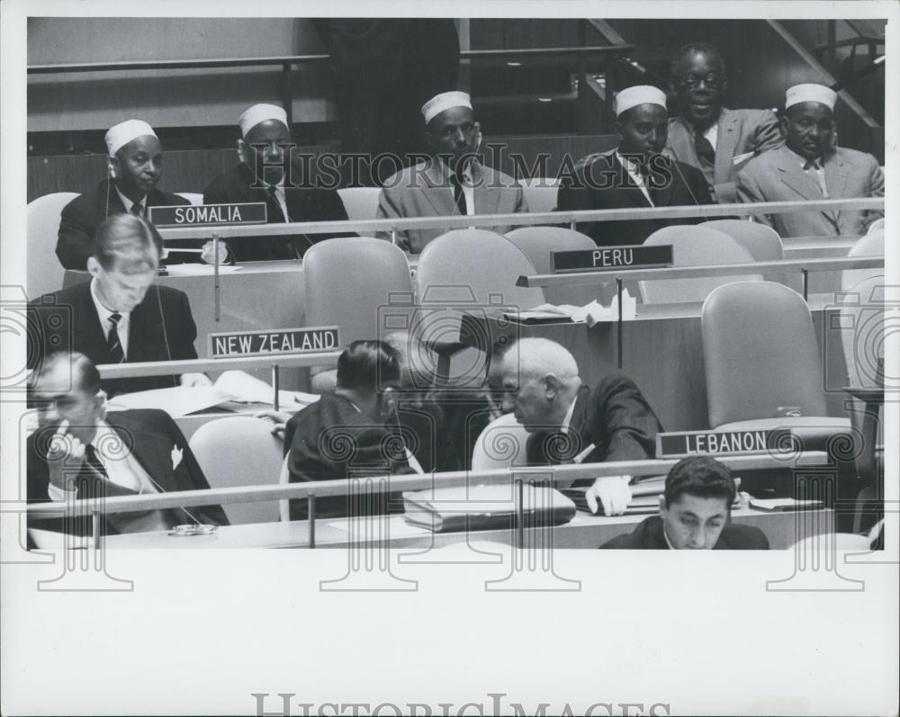 1961 Press Photo Somalian M.P.&#39;s On Visit To United Nations - Historic Images