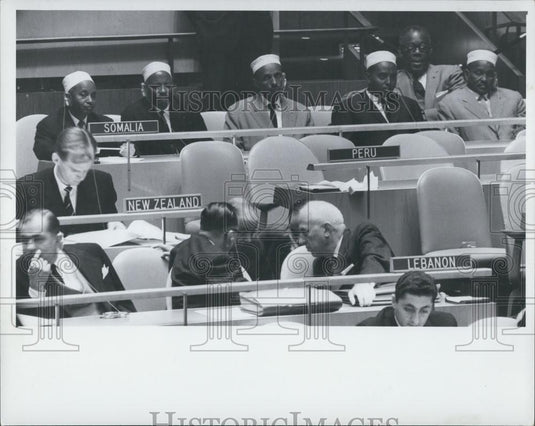 1961 Press Photo Somalian M.P.'s On Visit To United Nations - Historic Images