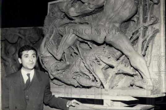 1957 Press Photo "Hercules in the Garden of Hespirdes" by Cyrille Bartolini - Historic Images