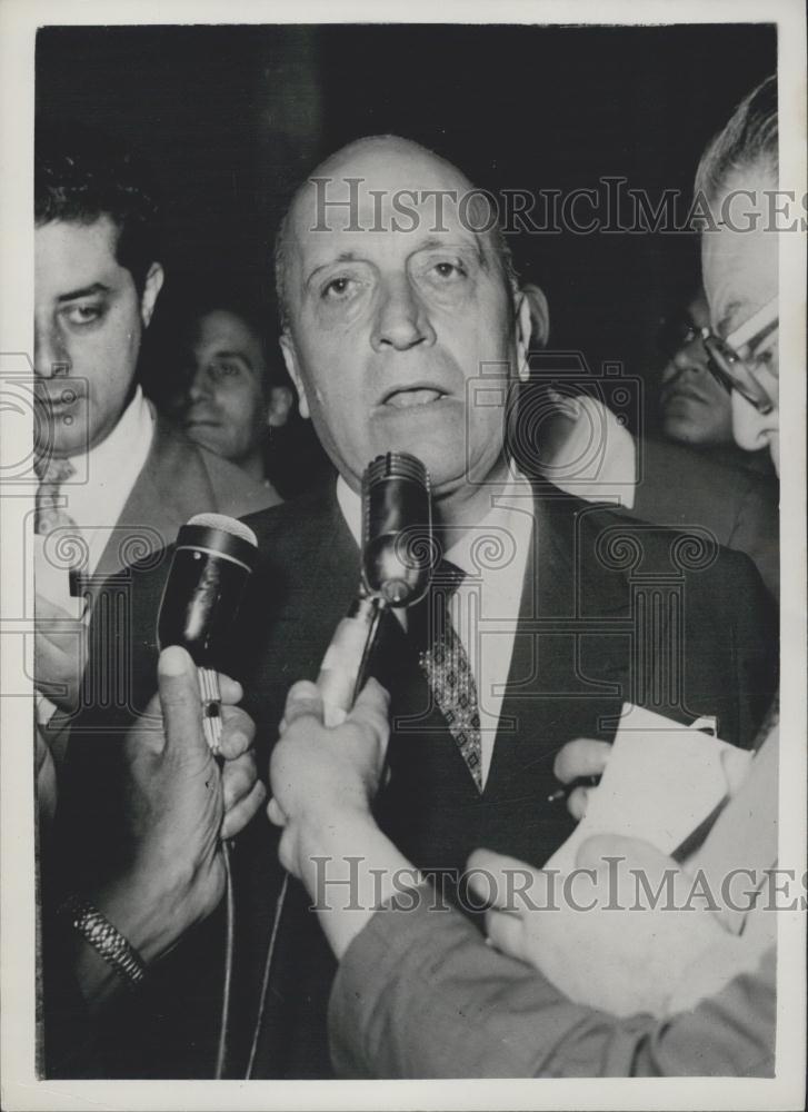 1953 Press Photo Attilio Piccioni, Italian Foreign Minister - Historic Images