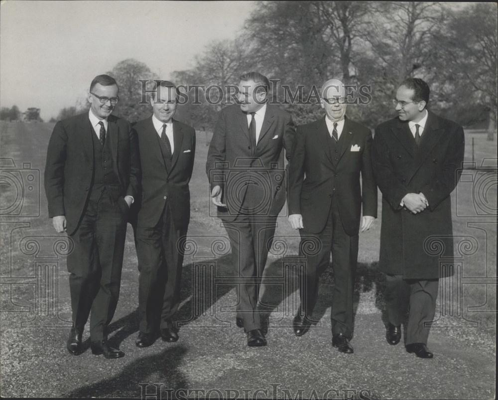 1967 Press Photo Finance Ministers of France, West Germany Italy &amp; the US - Historic Images