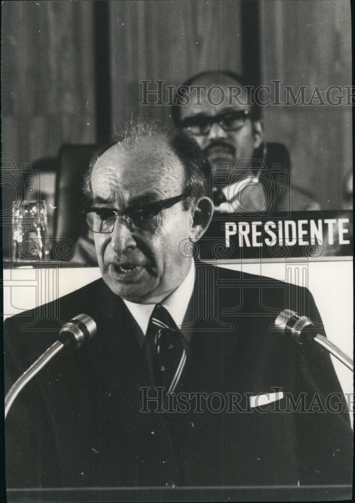 1971 Press Photo Cuban Foreign Minister Raul Roa - Historic Images