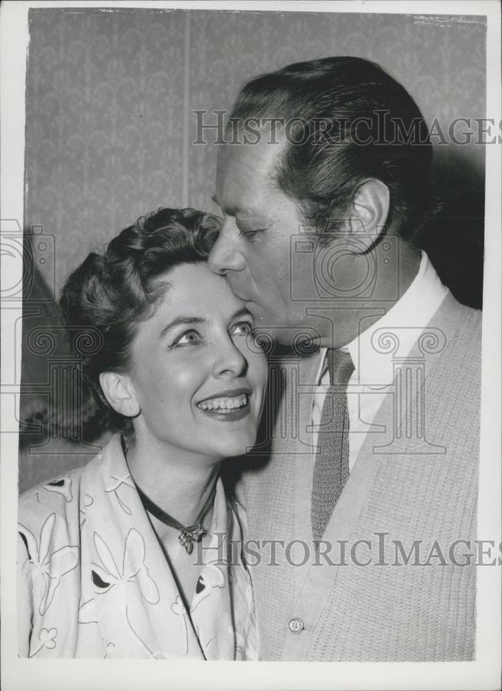 1958 Press Photo Stage Actress Tonia Lee, Rex Harrison - Historic Images