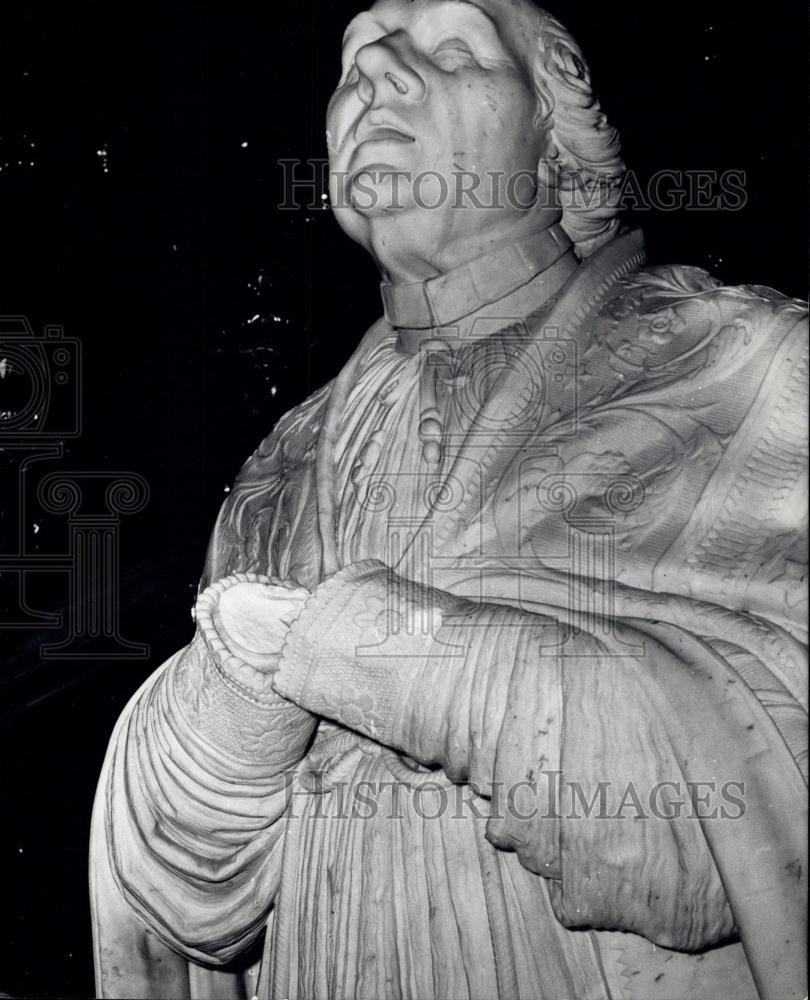 Press Photo The statue of the Pope Pius VI by Canova - Historic Images