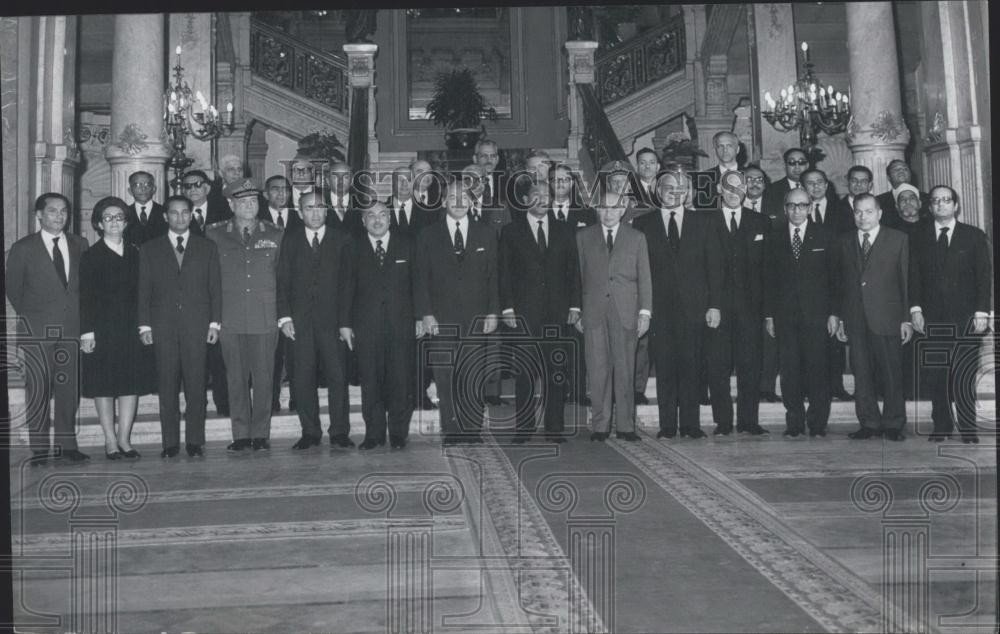 1973 Press Photo The new cabinet of Egypt - Historic Images