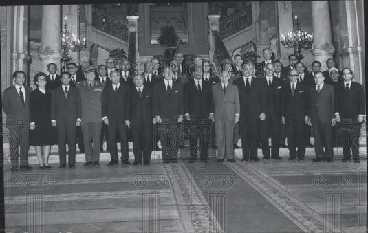 1973 Press Photo The new cabinet of Egypt - Historic Images