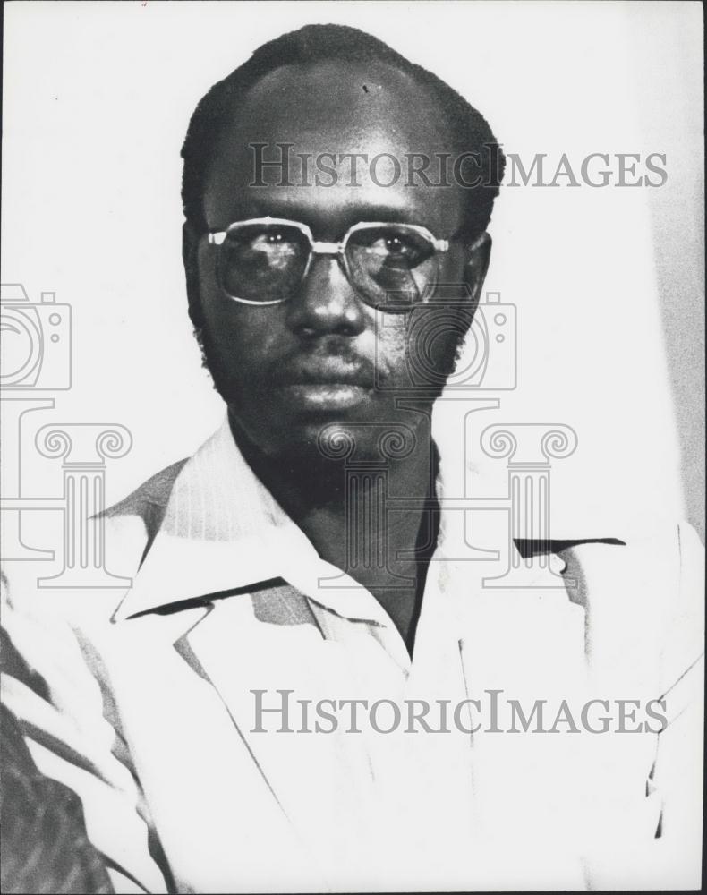 1979 Press Photo Akena P'Ojok, Minister of Power and Communicationsm Uganda - Historic Images