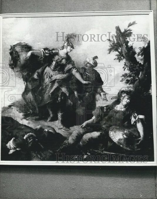 Press Photo : "Erminia Discovering the Dead Argante and the Wounded Tancrad'ÃƒÃ‚Â - Historic Images