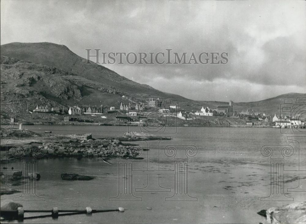 Press Photo View of Castle Bay the Principle Center of Island - Historic Images