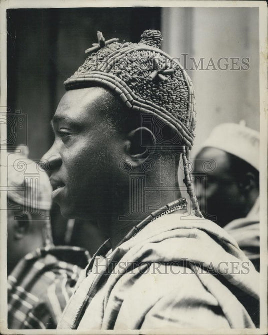1953 Press Photo Obi of Nwoko II, Nigerian Constitutional Conference - Historic Images