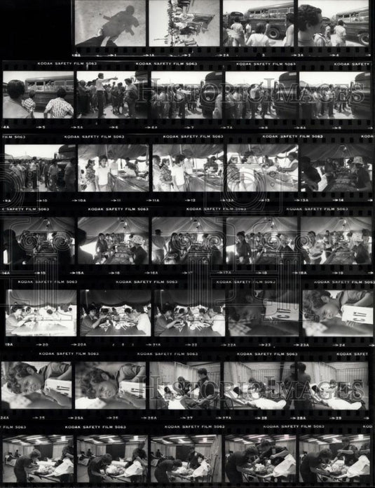 Press Photo Cuban Refugees - Historic Images