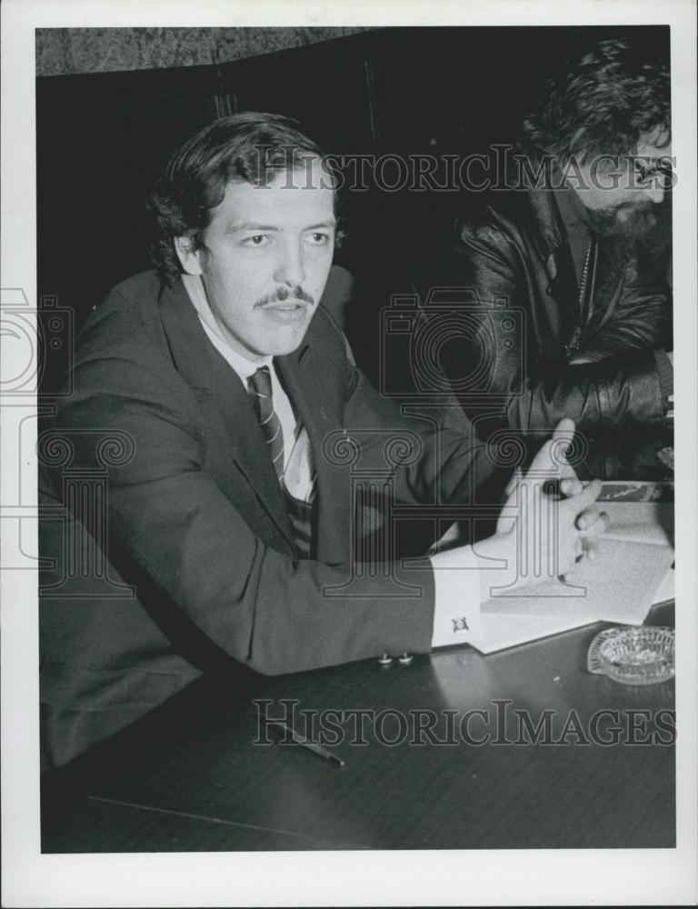 Press Photo Robert Lemieux, lawyer of the F.L.Q.-Front Of Liberation In Canada - Historic Images