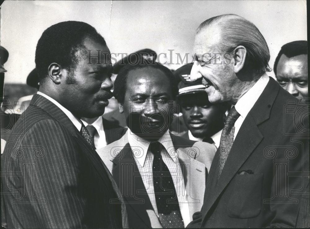 Press Photo Sec Gen of OAUEdem Kodjo and Sec Gen of UN Kurt Waldheim - Historic Images