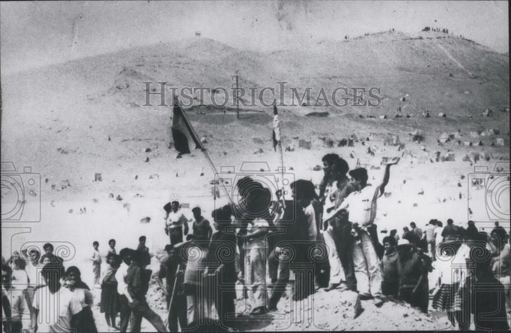 1971 Press Photo Land Occupied in Pamplona, Peru - Historic Images