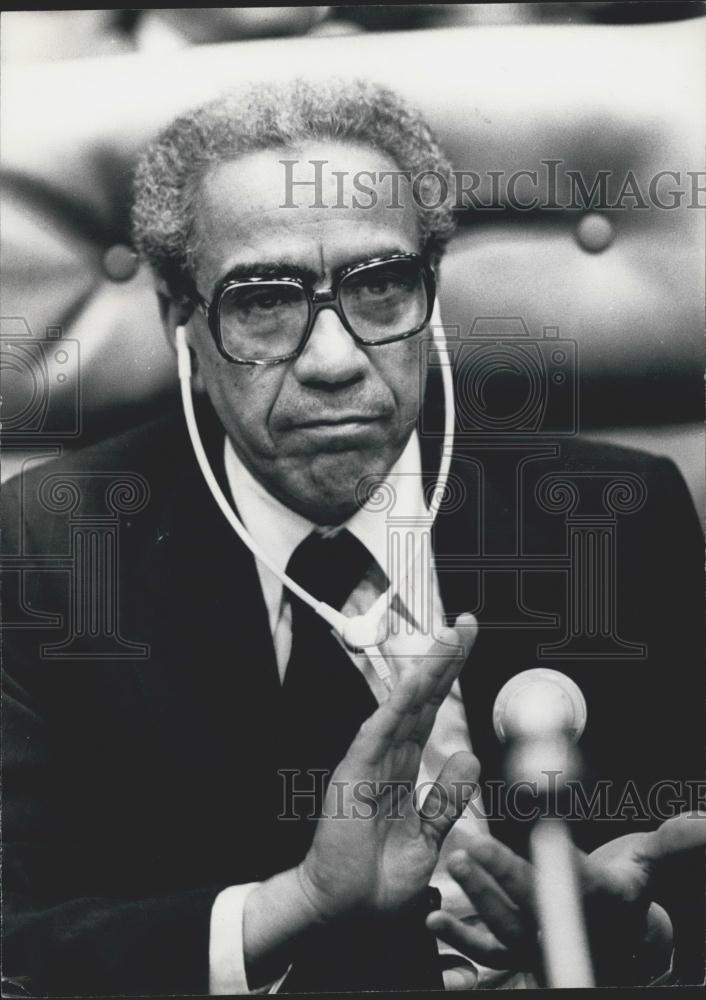 Press Photo Morocco Foreign Affairs Minister,M'Hamed Boucetta - Historic Images
