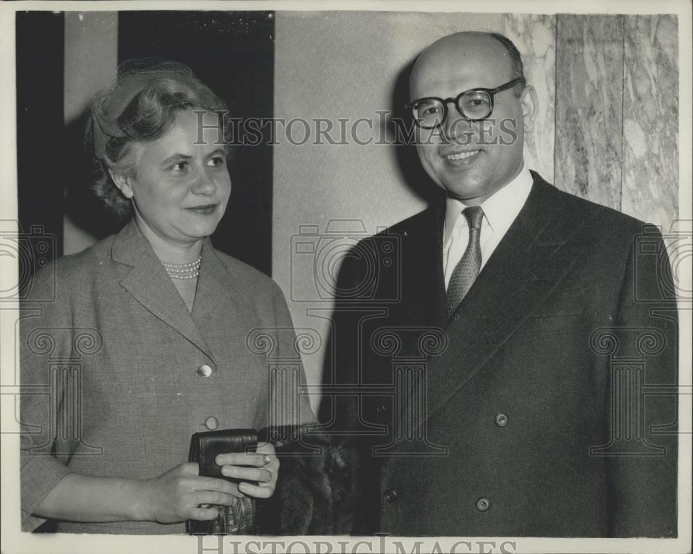 1960 Press Photo Soviet Ambassador Mr. and Mrs. Aleksander Soldatov - Historic Images