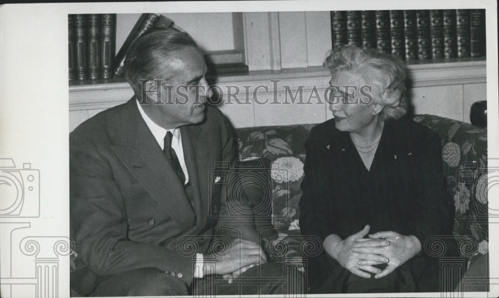 1956 Press Photo Anna Kethly,pres of the Hungarian socialist Party after WWII - Historic Images