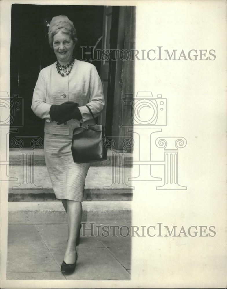 1962 Press Photo Parliamentary Secretary, Minister of Health, Miss Edith Pitt - Historic Images