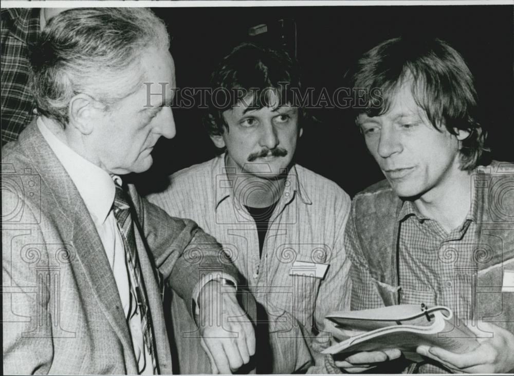 Press Photo Herbert Gruhl, Dieter Hasenklever Party-Congress of the &quot;Green&quot; - Historic Images