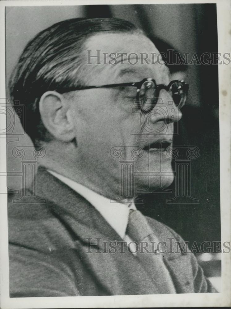 1953 Press Photo East German Foreign Minister Arrested Herr George Dertinger - Historic Images