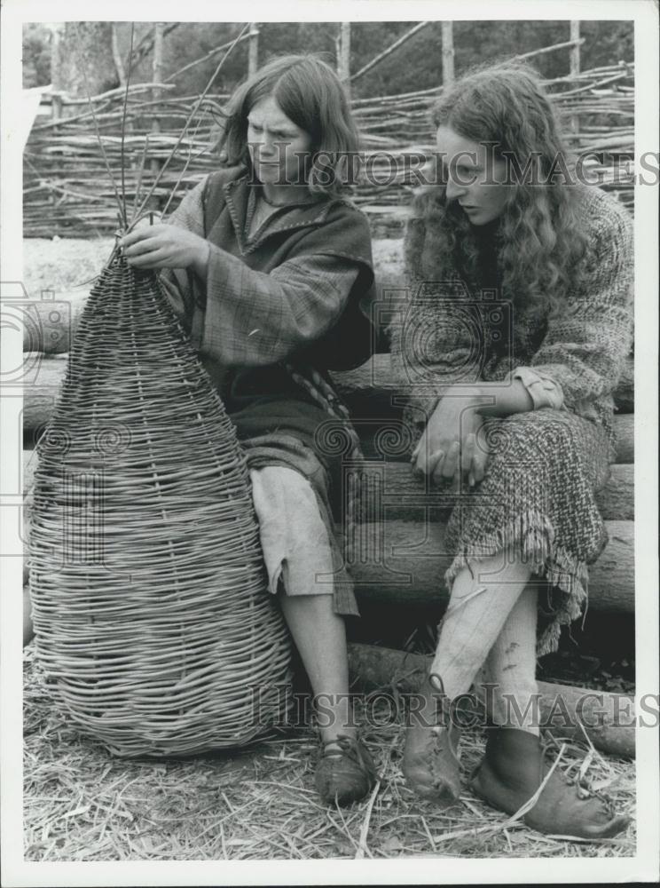 Press Photo Iron Age conditions for BBC-tv - Historic Images