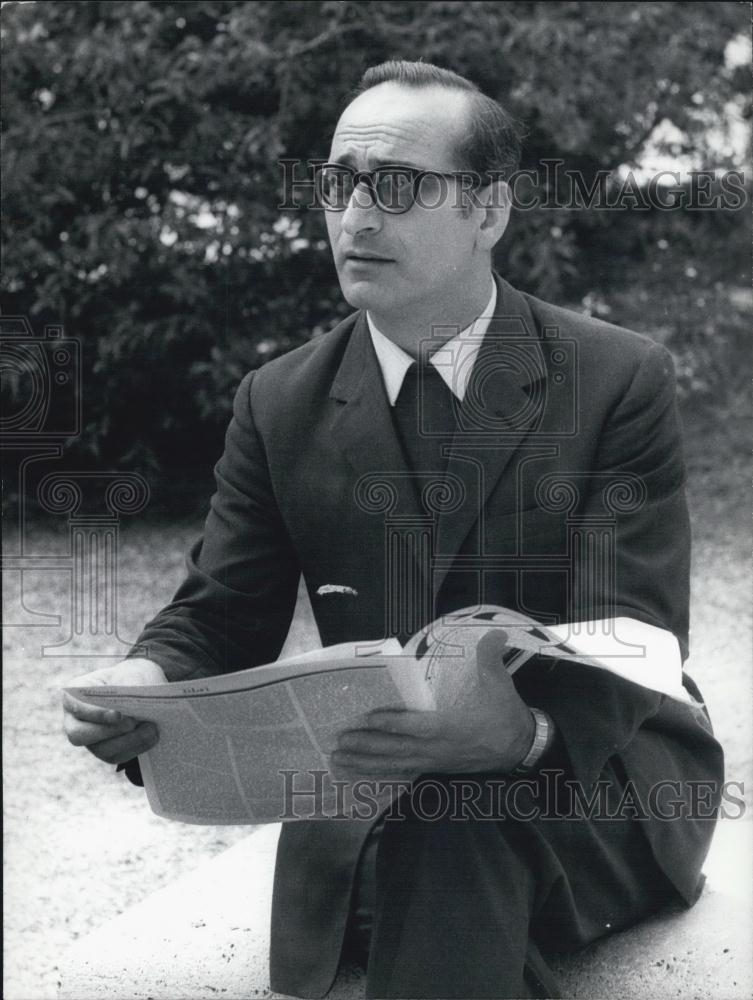 Press Photo Jesuit Father Brugnoli After Expulsion From Pontifical University - Historic Images