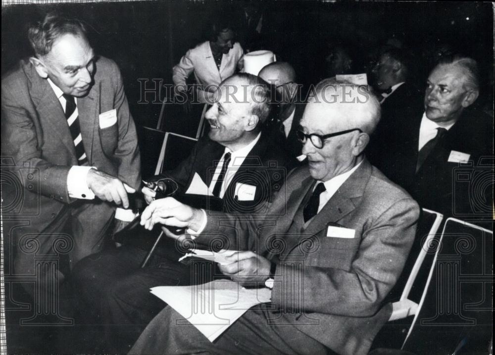 1962 Press Photo 12th Congress Nobel Prize Bearers Franck Born Butenandt - Historic Images