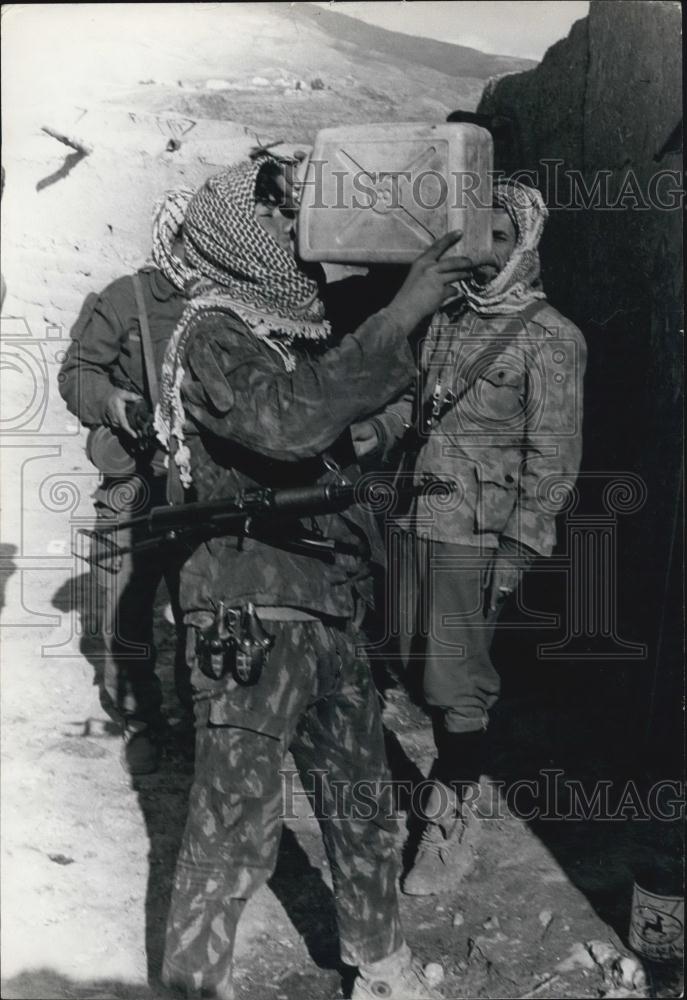 1970 Press Photo Arab Commandos Training and Fighting in Jordan - Historic Images