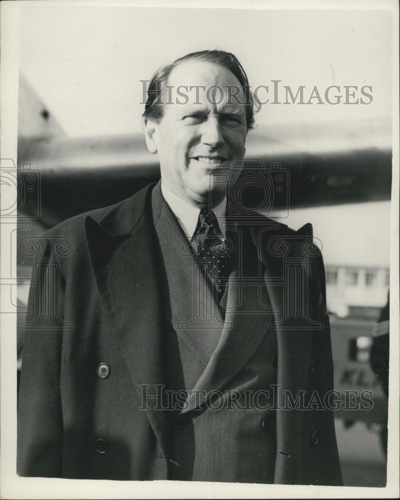 1954 Press Photo Ministers Arrives For Nine Power Conference in London - Historic Images