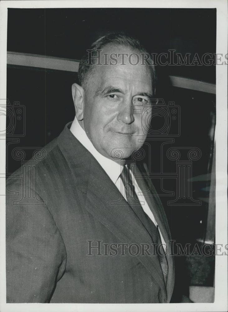 1959 Press Photo Sir Roy Welensky Prime Minister Federation Nyasaland - Historic Images