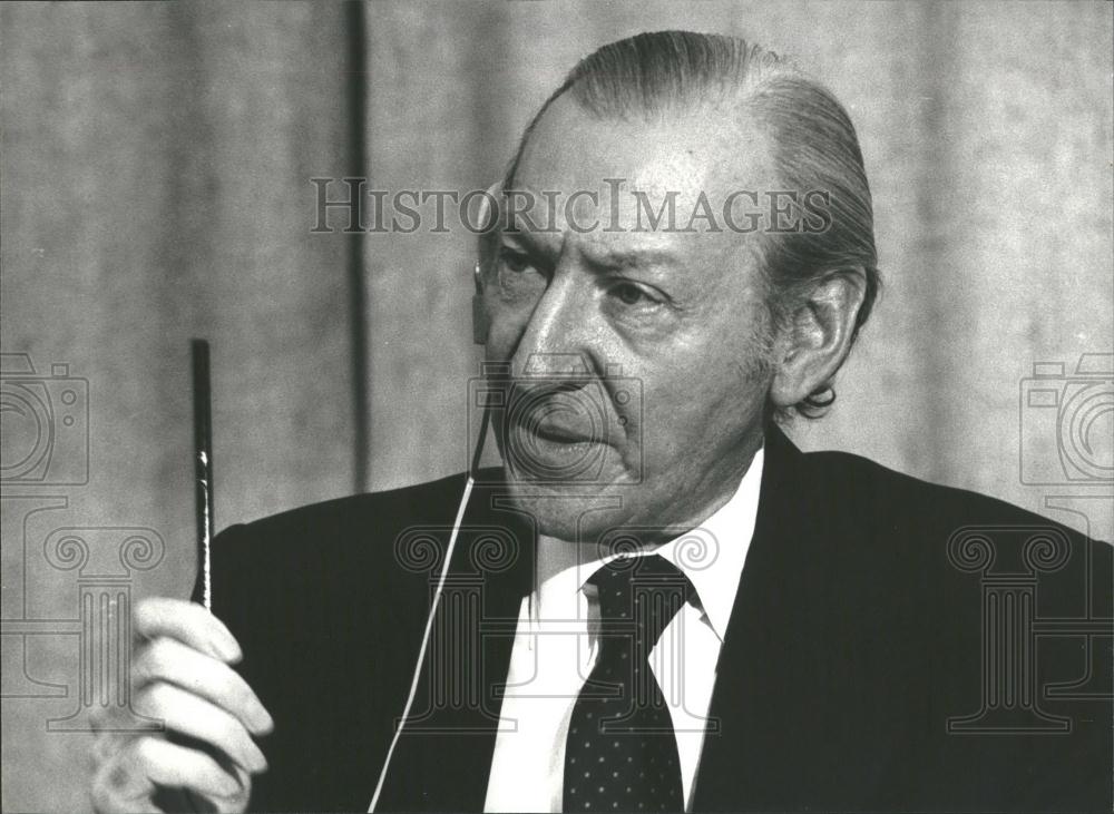1981 Press Photo UN Sec Gen Kurt Waldheim in Geneva - Historic Images
