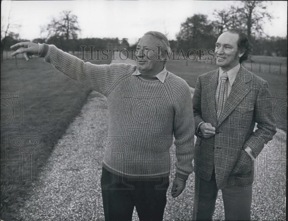 1972 Press Photo Mr. Heath and Mr. Trudeau in talks at Chequers - Historic Images