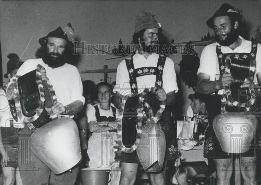 1961 Press Photo Immenstadt in the Allgau Mountains Beard King Contest - Historic Images