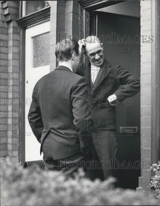 Press Photo Winston S. Churchill electioneering Gorton Manchester - Historic Images