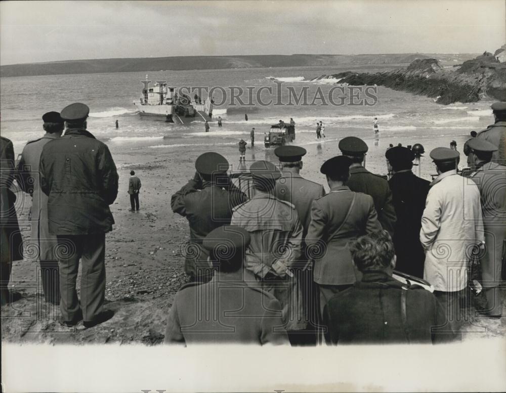 1966 Press Photo Wales in the huge operation called Exercise Lifeline - Historic Images