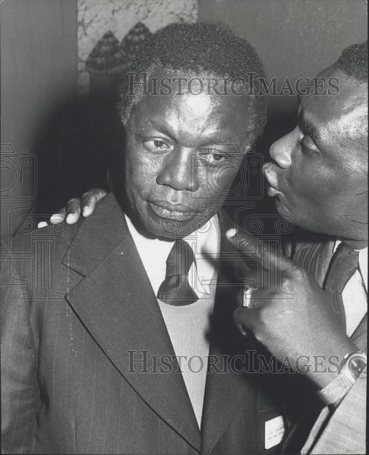 Press Photo Abraham Ordia & Jean-Claude Ganga,Nigeria - Historic Images
